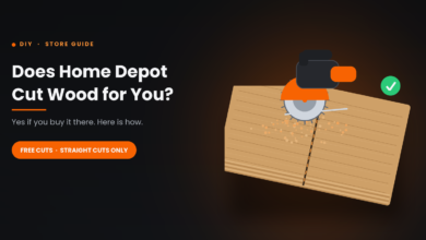 does home depot cut wood for you shown by a circular saw cutting a plywood sheet along a guide line