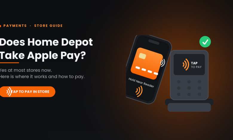 four steps showing how to use Apple Pay at Home Depot for readers asking does home depot take apple pay