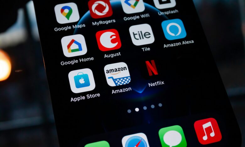 A phone home screen full of app icons showing how to add app to home screen