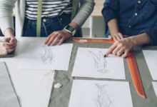 Step-by-step fashion figure drawing showing simple body proportions, poses, and sketching techniques for beginners.