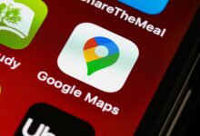 An iPhone displaying Google Maps settings for updating a saved home address.