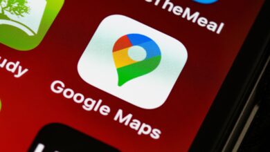 An iPhone displaying Google Maps settings for updating a saved home address.