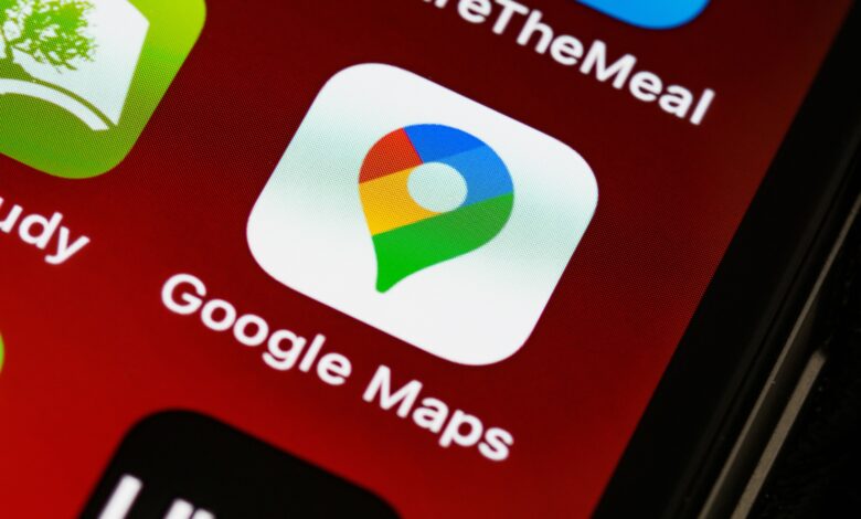 An iPhone displaying Google Maps settings for updating a saved home address.