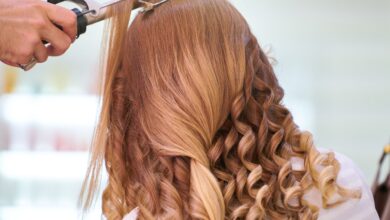 Step-by-step home hair perm process for creating long-lasting, defined curls.