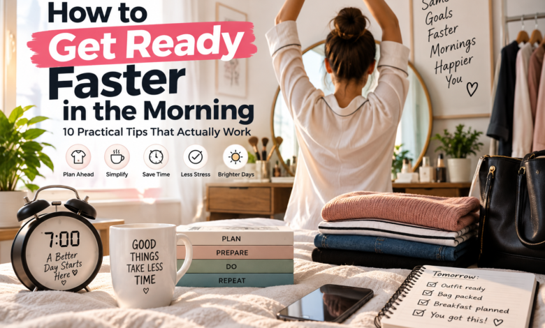 how to get ready faster in the morning